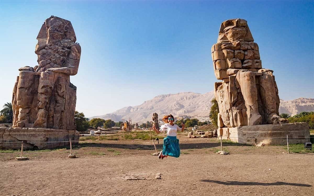 Colossi of Memnon Luxor from Hurghada